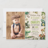 Reptiel Show Verjaardagsfeest Foto Kaart (Voorkant)