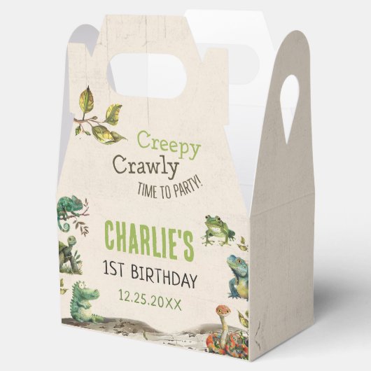 Reptiel Show verjaardagsfeestje Bedankdoosjes (Geopend)