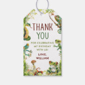 Reptiel Show verjaardagsfeestje Cadeaulabel (Voorkant)