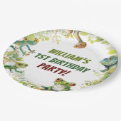 Reptiel Show verjaardagsfeestje Papieren Bordje (Gekanteld)