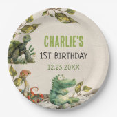 Reptiel Show verjaardagsfeestje Papieren Bordje (Voorkant)