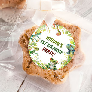 Reptiel Show verjaardagsfeestje Ronde Sticker