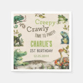 Reptiel Show verjaardagsfeestje Servet (Voorkant)