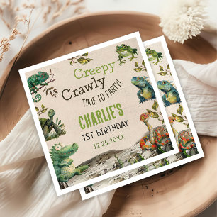 Reptiel Show verjaardagsfeestje Servet