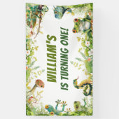 Reptiel Show verjaardagsfeestje Spandoek (Verticaal)
