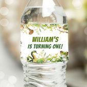 Reptiel Show verjaardagsfeestje Waterfles Etiket