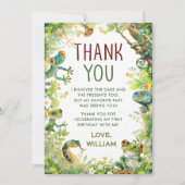 Reptiel Slither Crawl Snake Verjaardag Bedankkaart (Voorkant)