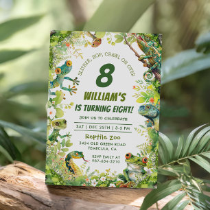 Reptiel Slither Crawl Snake Verjaardag Kaart