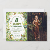 Reptiel Slither Crawl Snake Verjaardagsfoto Kaart (Voorkant)