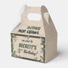 Reptiel thema Kind verjaardagsfeestje Bedankdoosjes