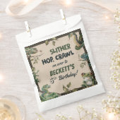 Reptiel thema Kind verjaardagsfeestje Bedankzakje (Geknipt)