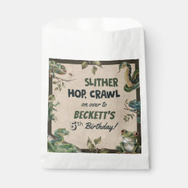 Reptiel thema Kind verjaardagsfeestje Bedankzakje