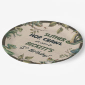 Reptiel thema Kind verjaardagsfeestje Papieren Bordje (Gekanteld)