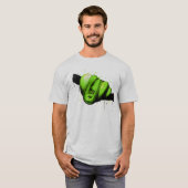 Reptiel van de groene Waterverf Python T-shirt (Voorkant volledig)