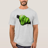 Reptiel van de groene Waterverf Python T-shirt (Voorkant)