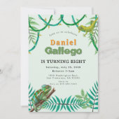 Reptiel Verjaardag uitnodiging (Voorkant)