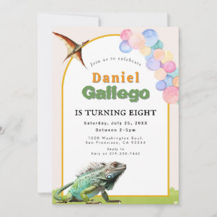 Reptiel Verjaardag uitnodiging