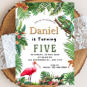 Reptiel Verjaardag uitnodiging