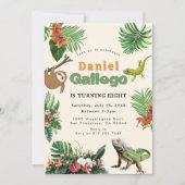 Reptiel Verjaardag uitnodiging (Voorkant)
