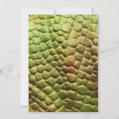 Reptiel verjaardagsfeest voor jongens - afdrukbare kaart (Achterkant)