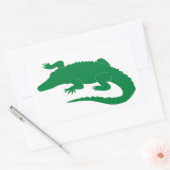 Reptiel voor krokodillengalligator rechthoekige sticker (Envelop)