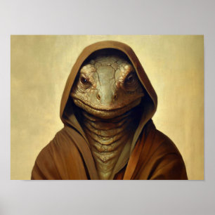 Reptielachtige mensachtige poster