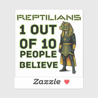 Reptielachtige Yikes feit Sticker