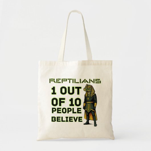 Reptielachtige Yikes feit Tote Bag (Voorkant)