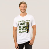 Reptielachtige Yikes feit Tri-Blend Shirt (Voorkant volledig)