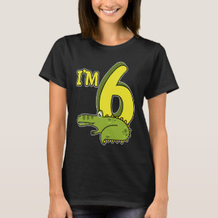 Reptielen 6e verjaardag krokodille Reptiel Eigenaa T-shirt