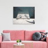 Reptielen Basking Canvas Afdruk (Insitu (Woonkamer))