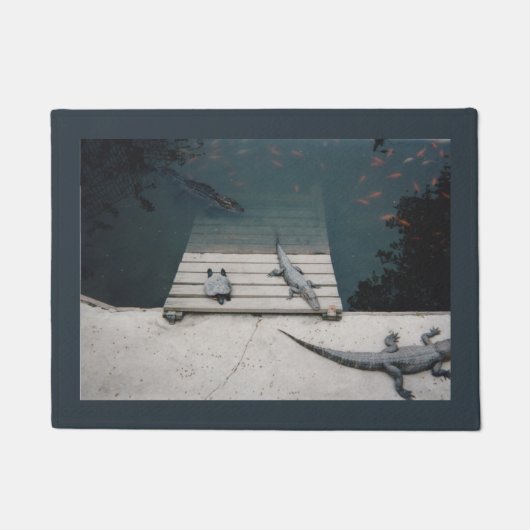 Reptielen Basking Deurmat (Voorkant)