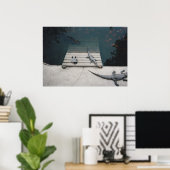 Reptielen Basking Poster (Thuiskantoor)