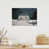 Reptielen Basking Poster (Keuken)