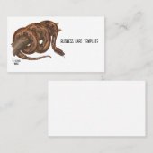 Reptielen Boa Constrictor Snake Visitekaartje (Voorkant / Achterkant)