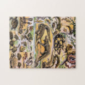  reptielen door Adolphe Millot Legpuzzel (Horizontaal)