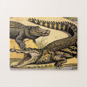 reptielen door Adolphe Millot Legpuzzel