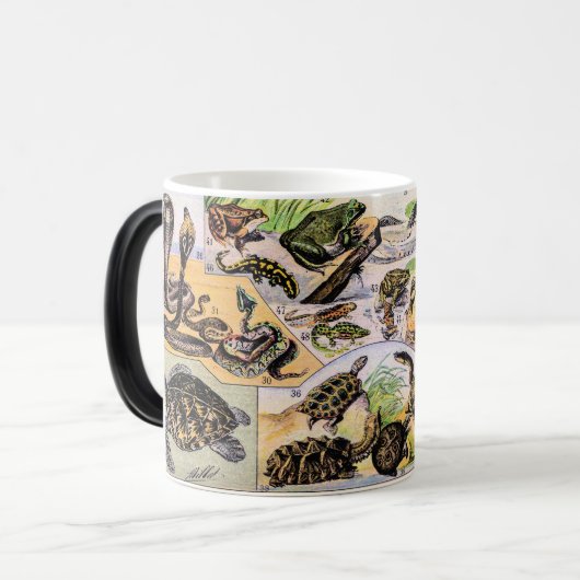  reptielen door Adolphe Millot Magische Mok (Voorkant links)