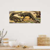 reptielen door Adolphe Millot Poster (Keuken)