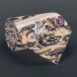 reptielen door Adolphe Millot Stropdas<br><div class="desc">Reptielen, afbeelding door Adolphe Millot uit Nouveau Larousse Illustré [1897-1904]. - Krokodil, kaaiman, gaviaal, gewone kameleon, kameleon met flapnek, Jackson's kameleon, Fischer's kameleon, ptychozoon (gekko), vliegende draak, rillenhalshagedis, uromastyx, doornige duivel, gehoornde hagedis, gewone basilisk, groene iguana, kleine Antilliaanse iguana, rhinoceros Iguana Europese hagedis, Gila Monster, Stompstaartskink, Boa, Python, Grasslang, Ahaetulla...</div>