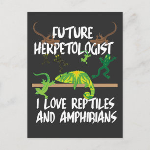 Reptielen en amfibieën geven hagedis briefkaart