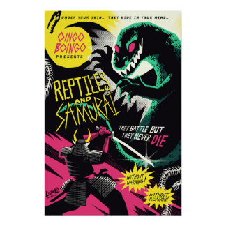 Reptielen en Samurai poster