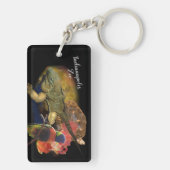 Reptielen en vogels uit de dierentuin van Indianap Sleutelhanger (achterkant)