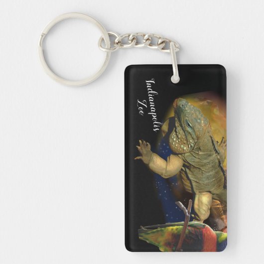 Reptielen en vogels uit de dierentuin van Indianap Sleutelhanger (Voorkant)