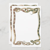 reptielen, getwijnde slangen of vloerbedekking (Voorkant / Achterkant)