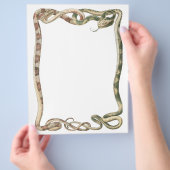  reptielen, getwijnde slangen of vloerbedekking flyer (Hand)