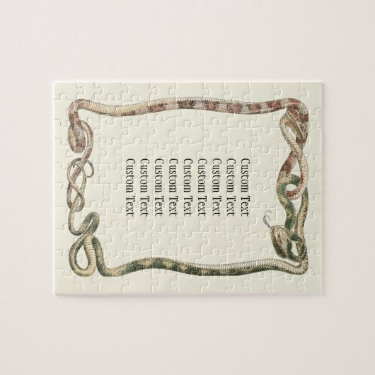  reptielen, getwijnde slangen of vloerbedekking legpuzzel (Horizontaal)