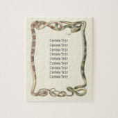  reptielen, getwijnde slangen of vloerbedekking legpuzzel (Verticaal)