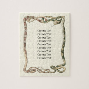 reptielen, getwijnde slangen of vloerbedekking legpuzzel