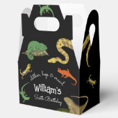 Reptielen, hagedissen & amfibieën Kids Verjaardag Bedankdoosjes (Geopend)